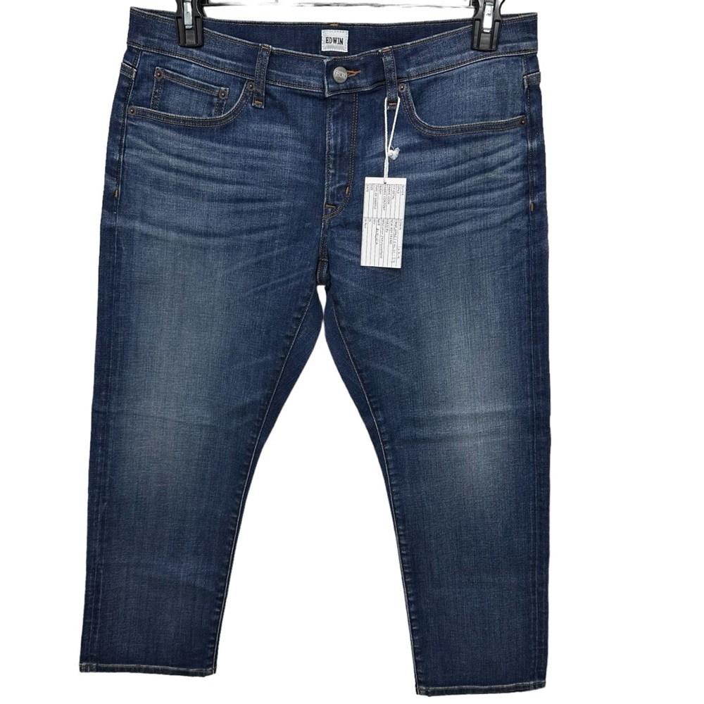 Edwin Jamie in Ashland Straight Leg Blue Jeans Size 26 Medium Wash Women